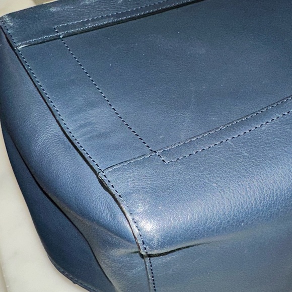 Reed Krakoff Navy Leather Satchel - Picture 4 of 13